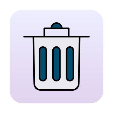 Çöp kutusu simgesi, Sembolü Sil, vektör illüstrasyonu