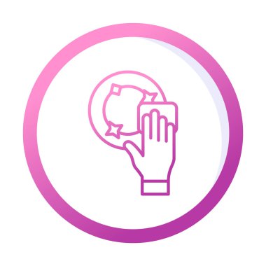 Tabak Yıkama konsept vektör çizimi