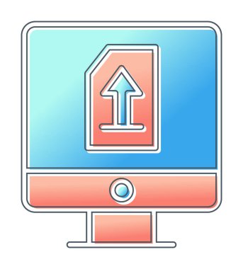 Simgeyi trendy düz tarzda yükle