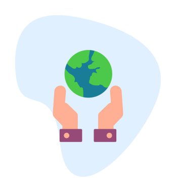 earth icon, vector illustration simple design