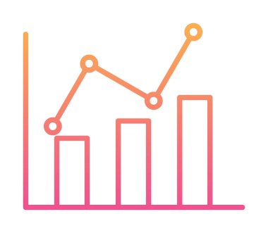 Grafik. Web simgesi basit illüstrasyon 