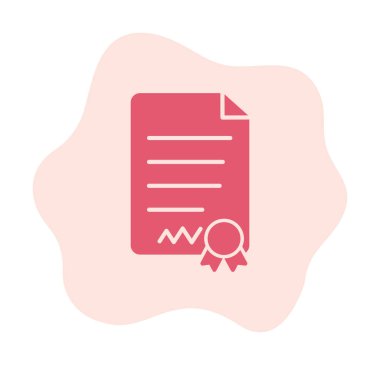 Beyaz arkaplanda diploma vektör illüstrasyonu