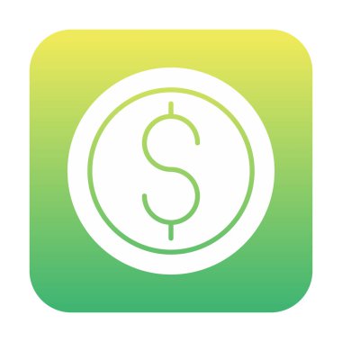 Dolar para simgesi, vektör illüstrasyonu