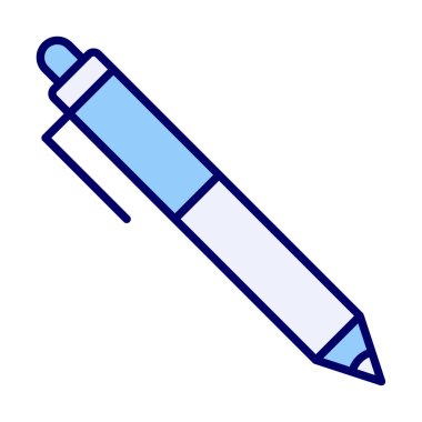 Kalem düz simgesi. Vektör çizim