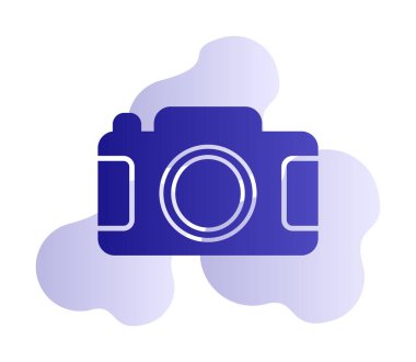 Kamera. Web simgesi basit illüstrasyon 