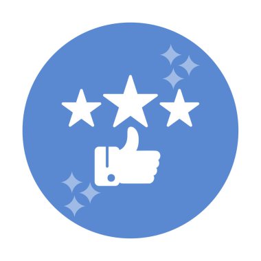 derecelendirme vektörü renk çizgisi simgesi 