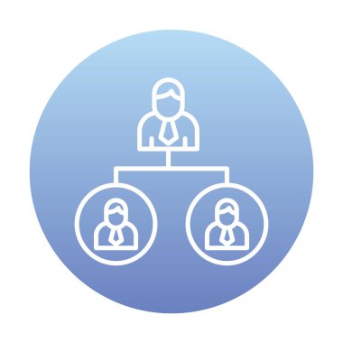 Beyaz arkaplanda Takım Yönetimi vektör çizimi