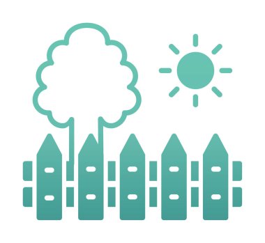 çit ağ ikonu vektör illüstrasyonu