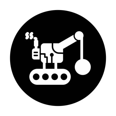 Wrecking Ball simgesi, vektör illüstrasyonu 