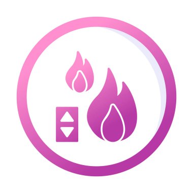 Sıcaklık Denetim simgesi, vektör resimleme 