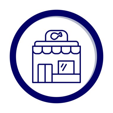 Resturant ağ simgesi, vektör illüstrasyonu