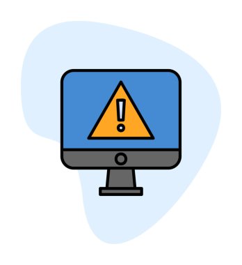 ünlem işareti, uyarı simgesi vektör illüstrasyonu