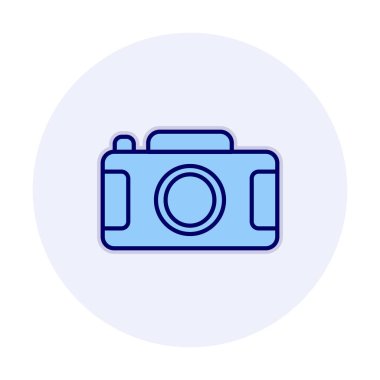 Kamera. Web simgesi basit illüstrasyon 