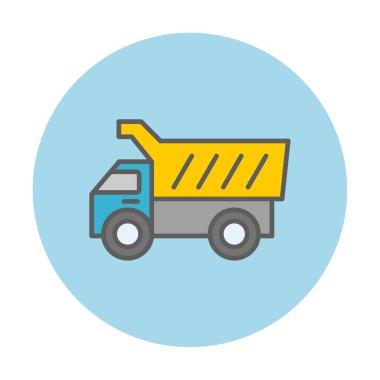 Vektör Tasarımı Çöp Kamyonu Simgesi Biçimi