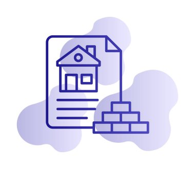 Ev Dosyası simgesi, vektör illüstrasyonu 