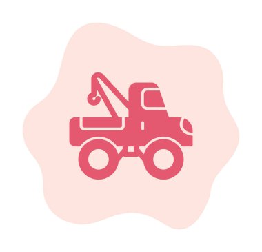 Yapı vinç simgesi, vektör illüstrasyon tasarımı