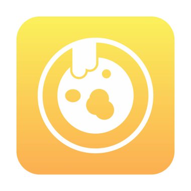 Kirli tabak simgesinin vektör çizimi