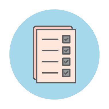 Kontrol listesi vektör illüstrasyonu