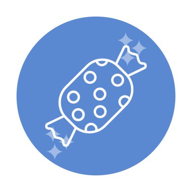 Şeker Web ikonu vektör illüstrasyonu