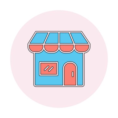 Dükkanı web simge vektör çizim
