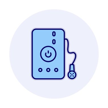 Su banyosu web simgesi, illüstrasyon