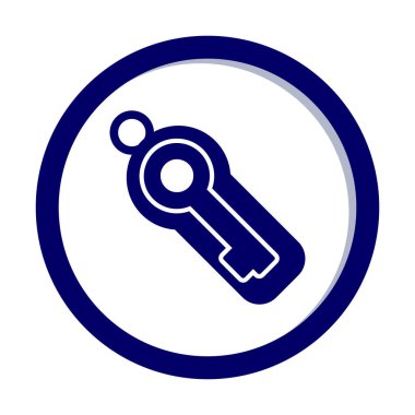 Anahtar sembolü web simgesi, vektör illüstrasyonu