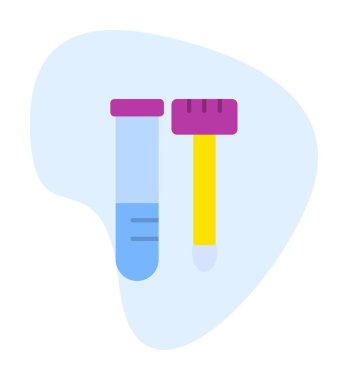 Örnek test web simgesi, vektör illüstrasyonu