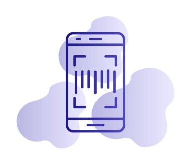 Tarayıcı simgesi resimli akıllı telefon  