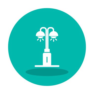 Park lambası simgesinin vektör illüstrasyonu