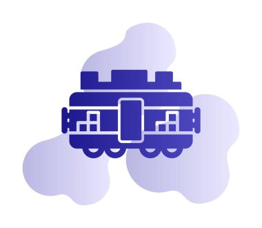 Tren kargosunun vektör çizimi