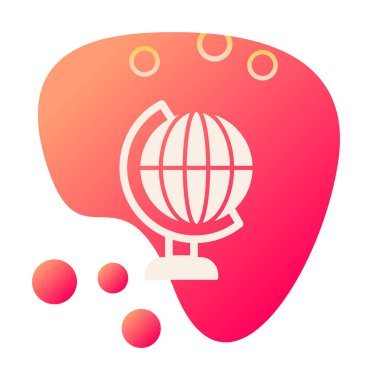 Dünya küresel ikon vektör illüstrasyonuName                