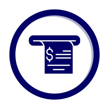 fatura simgesi, vektör illüstrasyonu basit tasarım