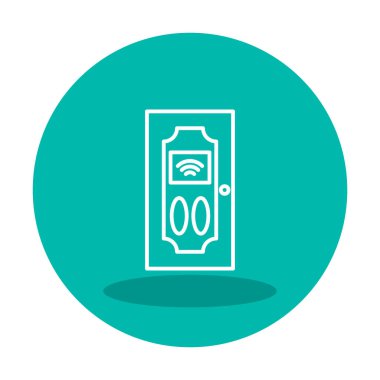 Akıllı Kapı simgesi vektör çizimi