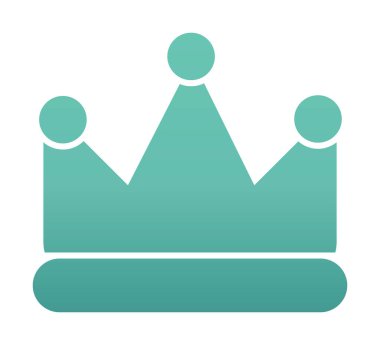 Taç vektör simgesi. Basit resimleme