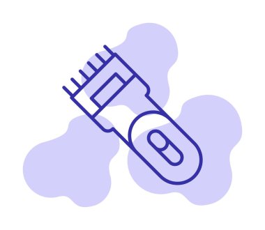 Basit Elektrik Shaver simgesi, vektör illüstrasyonu