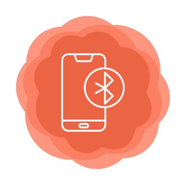 Bluetooth simgesi vektör çizim