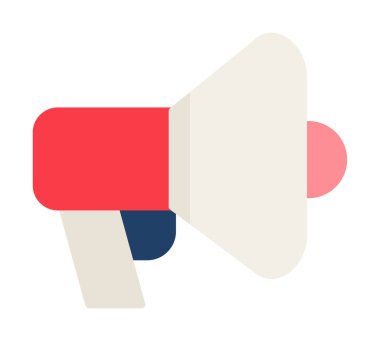 megafon simgesi, vektör illüstrasyonu