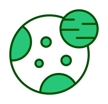 Gezegenler simgesi, vektör illüstrasyonu