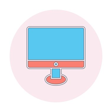 Ekran simgesi vektör illüstrasyonunu izle