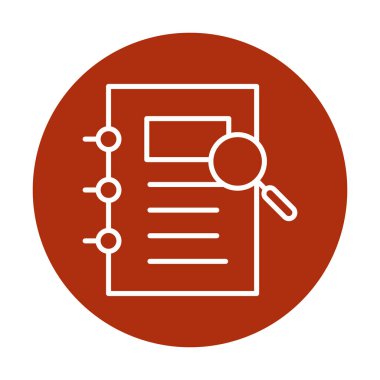 ofis kağıdı ve büyüteç