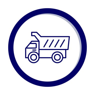 Vektör Tasarımı Çöp Kamyonu Simgesi Biçimi