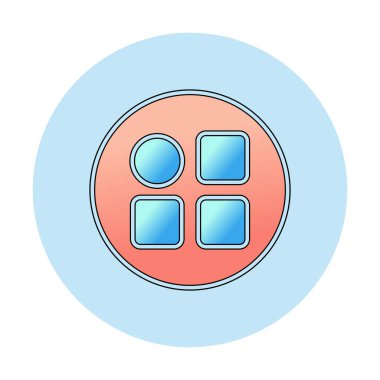 Menü web simgesi, vektör çizim