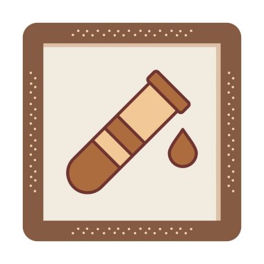 test tübü ikon vektör çizimi