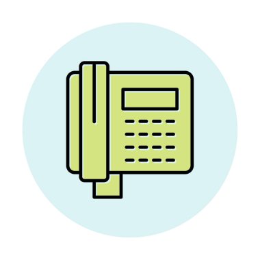 Basit Telefon Simgesi, vektör illüstrasyonu