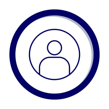 kullanıcı simgesi işaret vektörü çizimi 