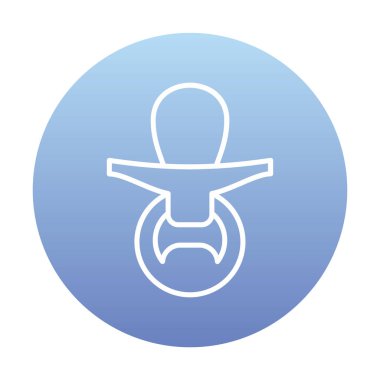 Emzik simgesi web basit illüstrasyon