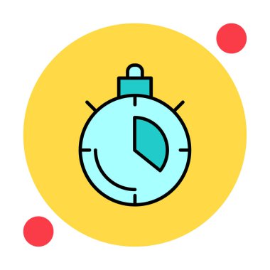 vektör kronometre simgesi illüstrasyonu 