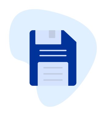 Basit Disket simgesi, vektör illüstrasyonu