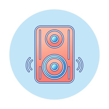 hoparlör simgesi, vektör illüstrasyonu basit tasarım