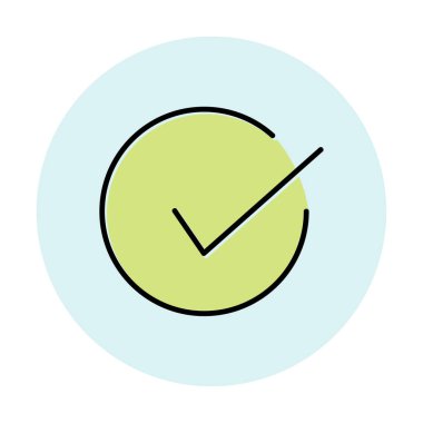 işaret simgesini işaretle, vektör illüstrasyonu basit tasarım